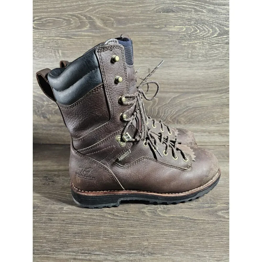 Red Wing Shoes Irish Setter Tracker 804 Boots Size 9.5D Brown Leather Waterproof